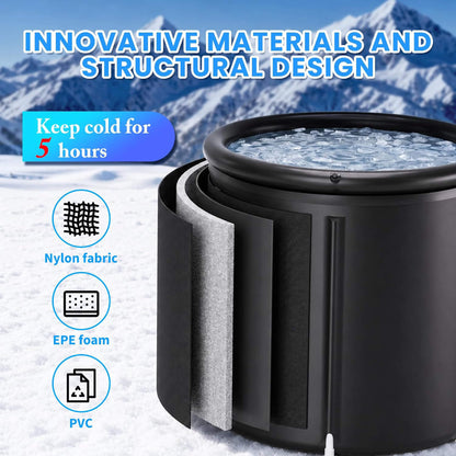 1/3 HP Smart Foldable Cold Plunge Tub and Chiller
