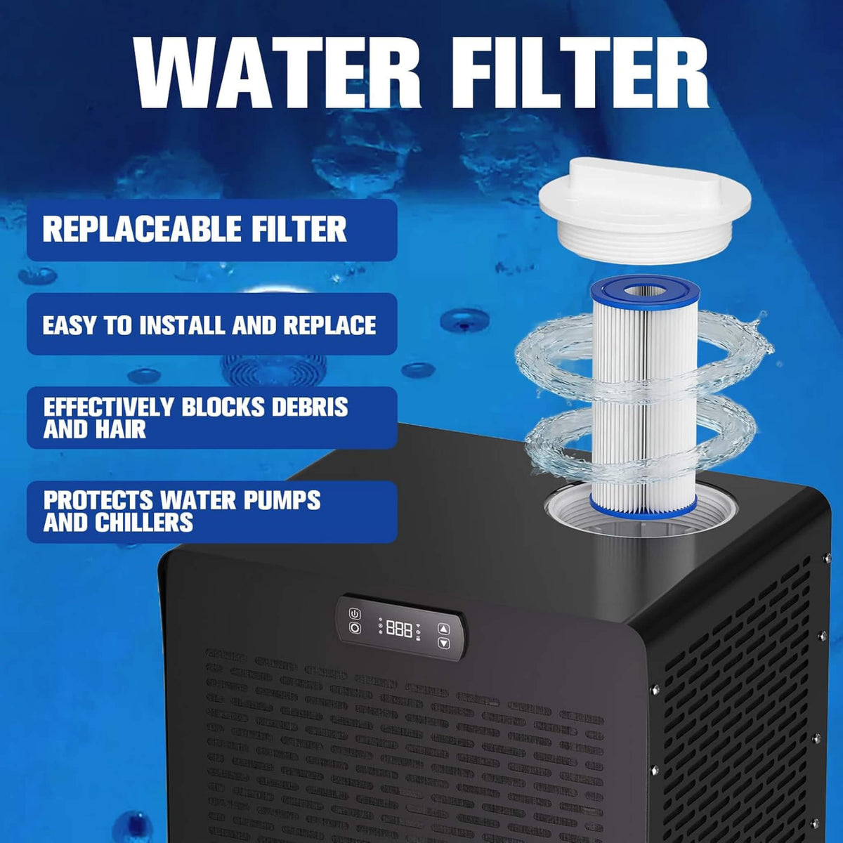 1/3 HP Smart Foldable Cold Plunge Tub and Chiller