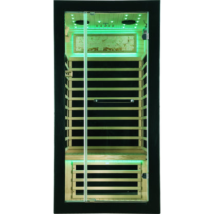 HOSAUNA Single-Person Starlight Ceiling Lighting Sauna