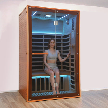 Canadian Hemlock Double Infrared Sauna