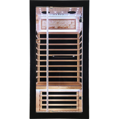 HOSAUNA Single-Person Starlight Ceiling Lighting Sauna