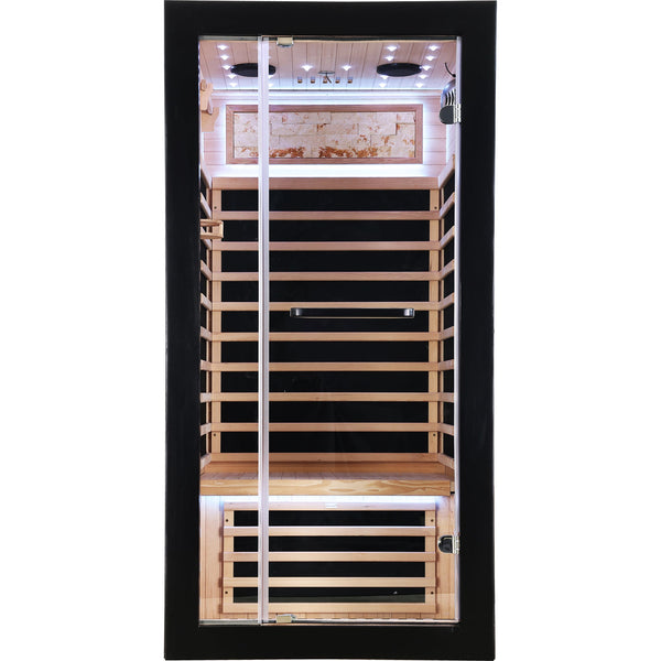 HOSAUNA Single-Person Starlight Ceiling Lighting Sauna