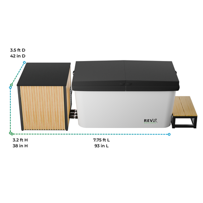 RevX X Tub Cold Plunge with LUX Chiller & Filtration System
