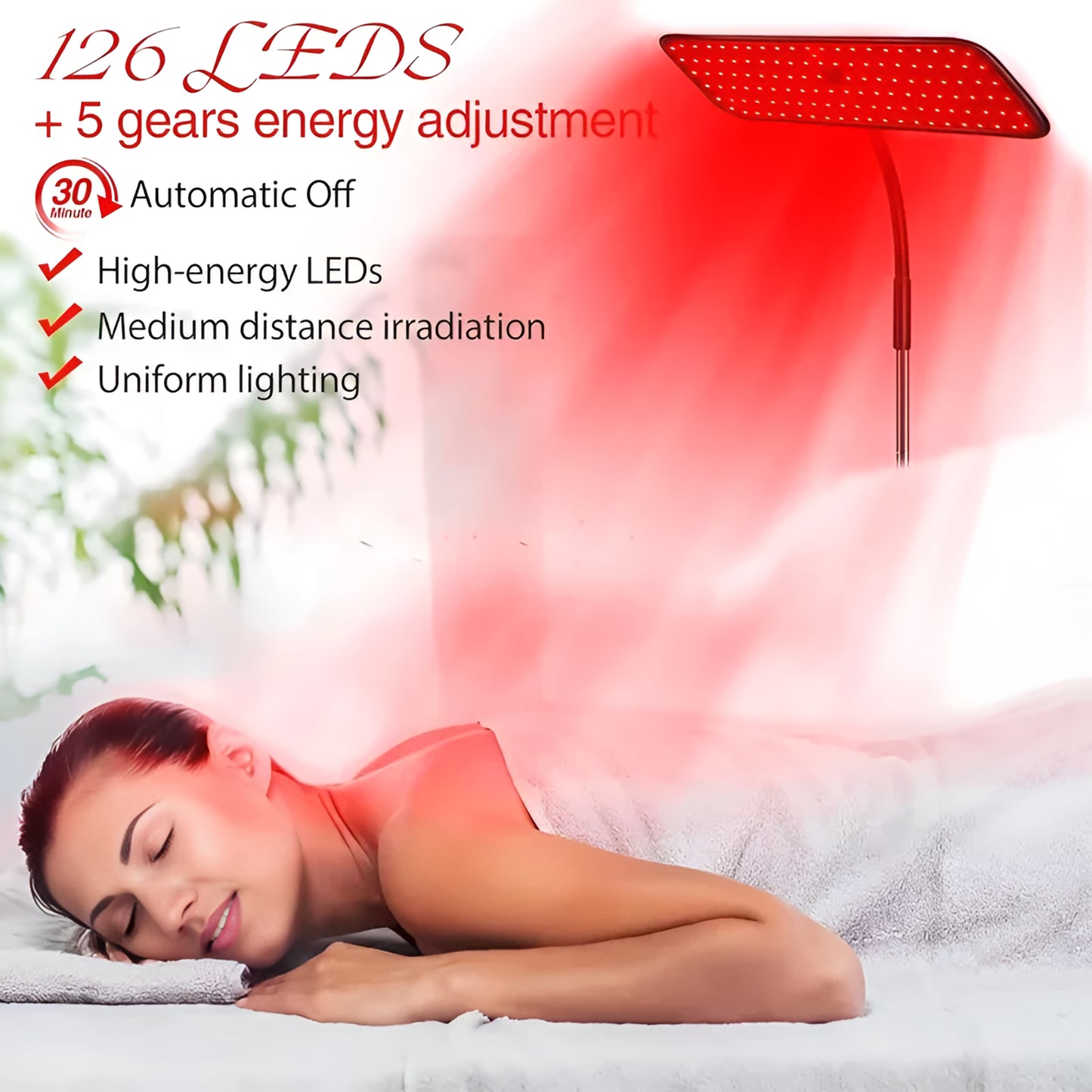 LED Red Light Therapy Panel with Stand