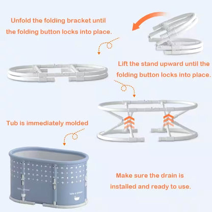 Foldable Hot & Cold Soaking Tub