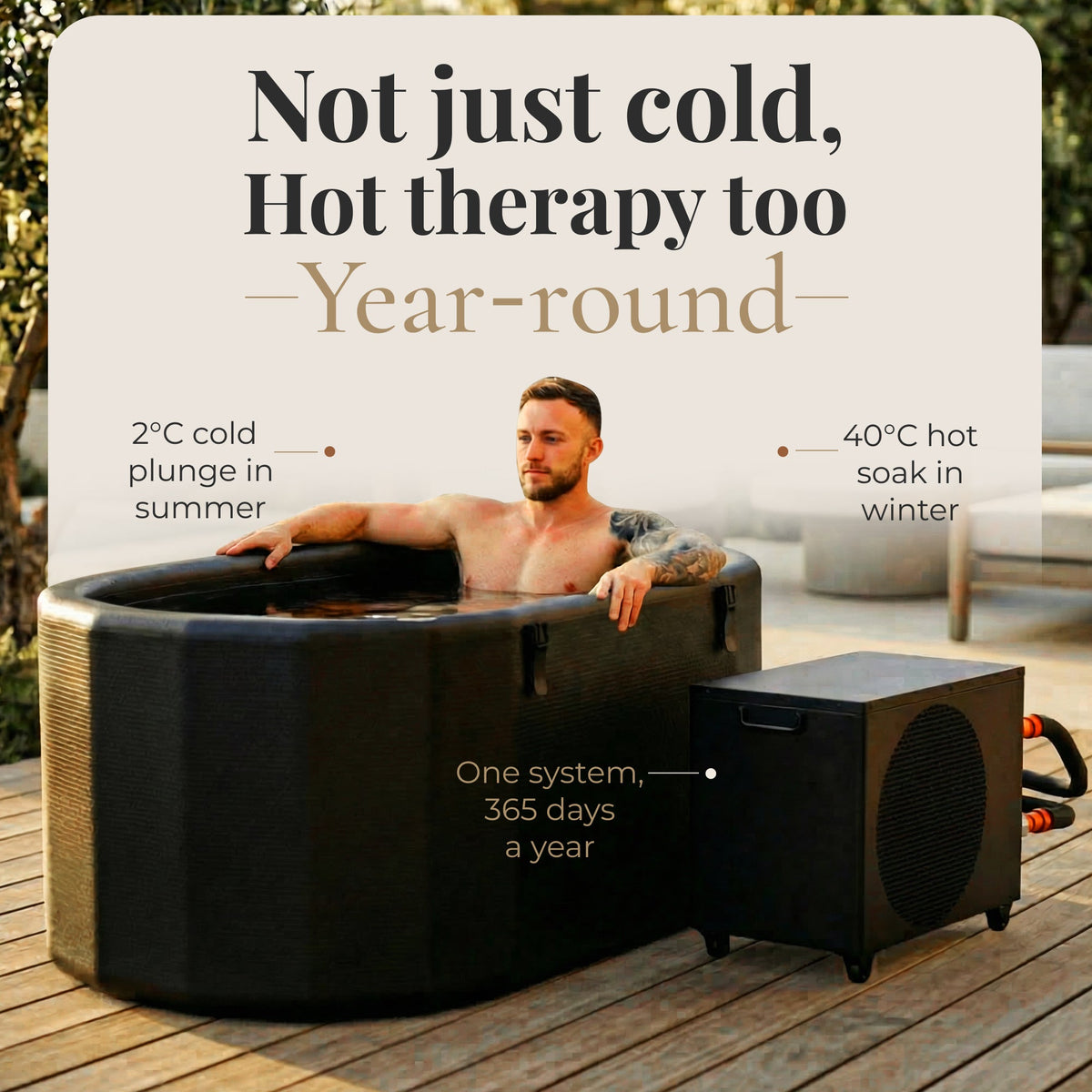 Nicebeam Cryo Pro Cold Plunge Tub & Chiller System