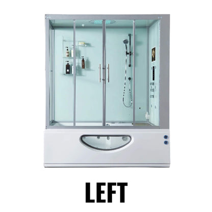 Maya Bath Platinum Catania Steam Shower & Whirlpool Tub
