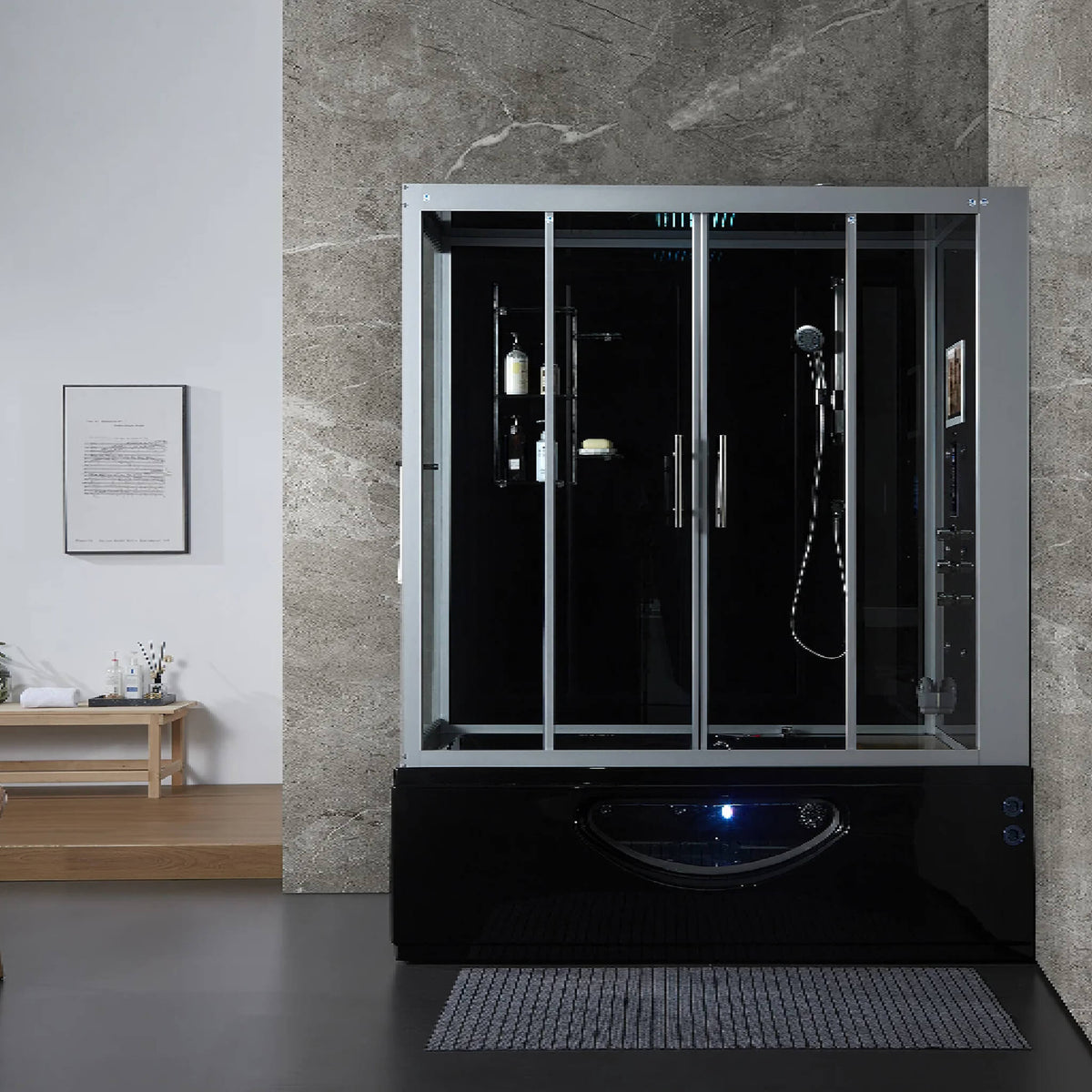 Maya Bath Platinum Catania Steam Shower & Whirlpool Tub