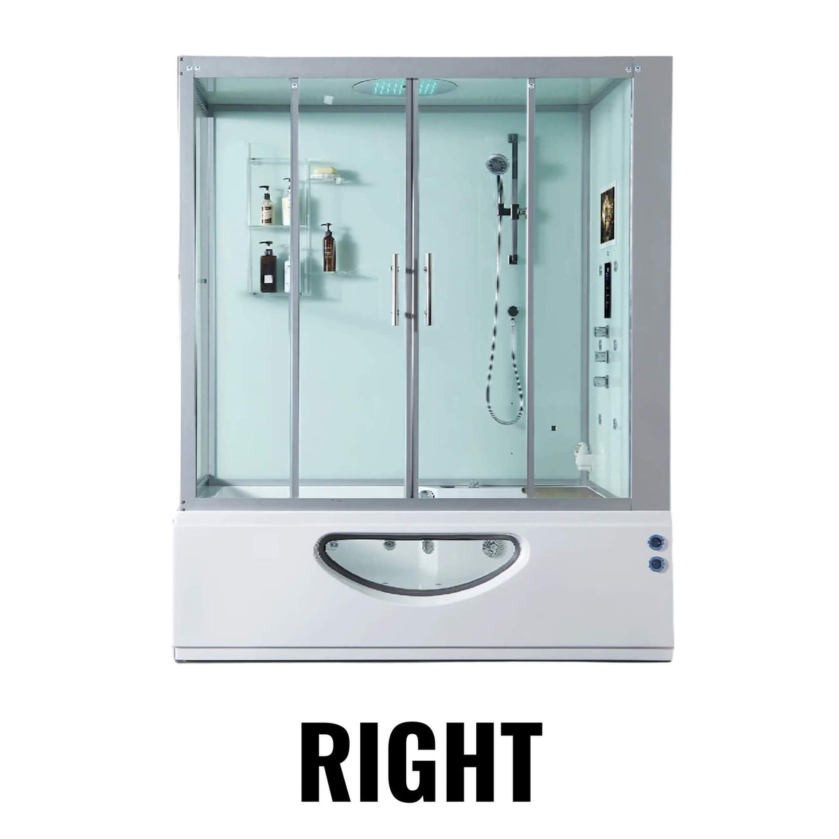 Maya Bath Platinum Catania Steam Shower & Whirlpool Tub
