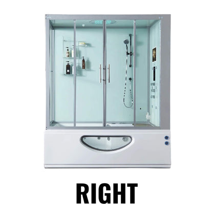 Maya Bath Platinum Catania Steam Shower & Whirlpool Tub