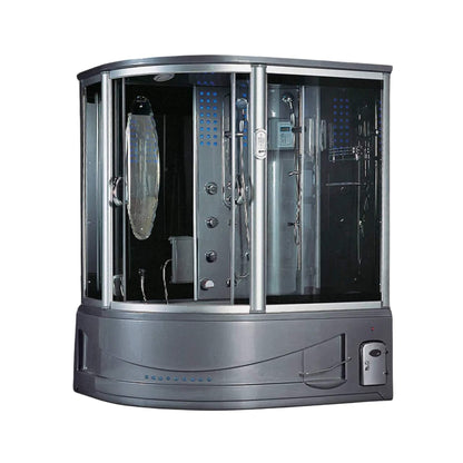 Maya Bath Siena 2-Person Steam Shower & Whirlpool Tub