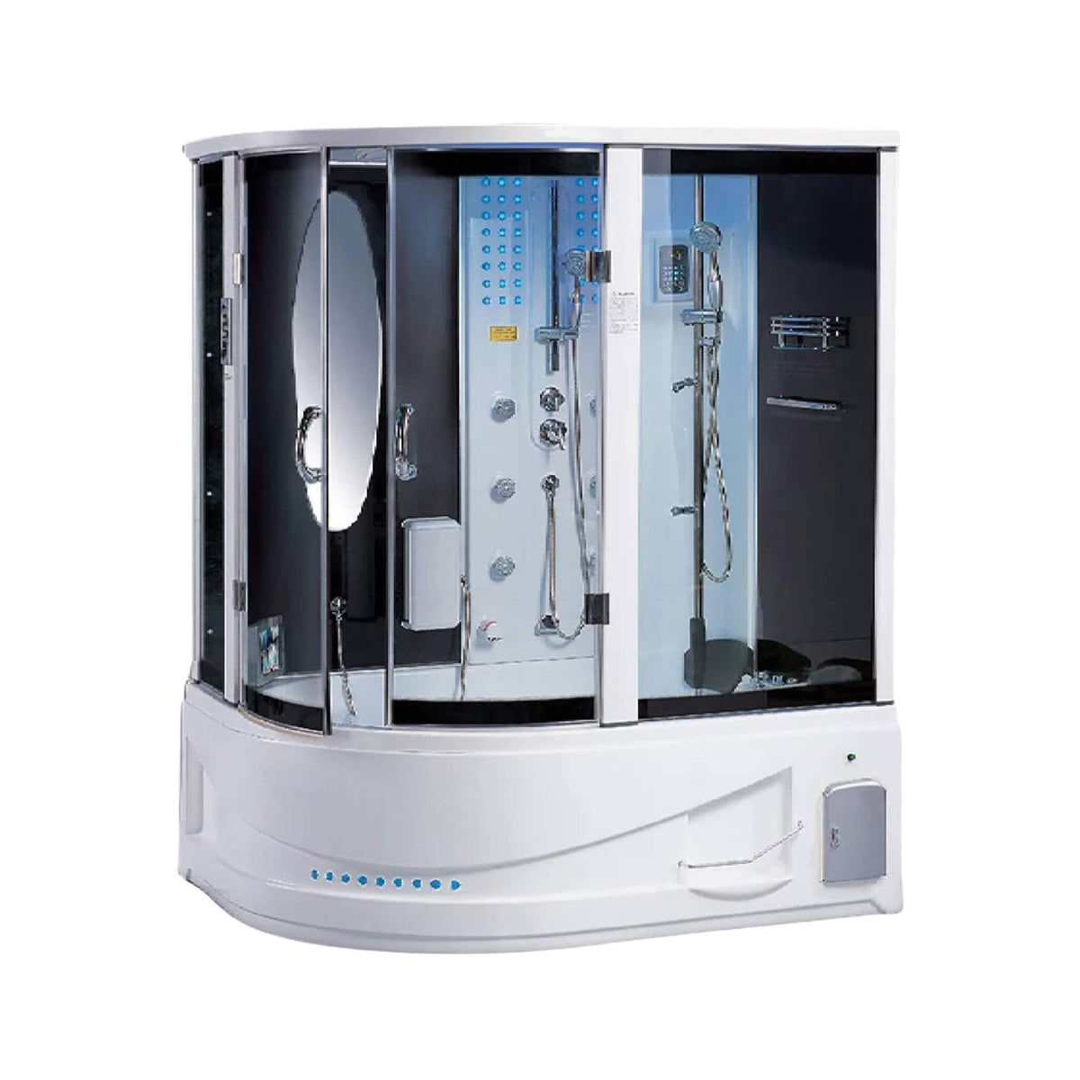 Maya Bath Siena 2-Person Steam Shower & Whirlpool Tub