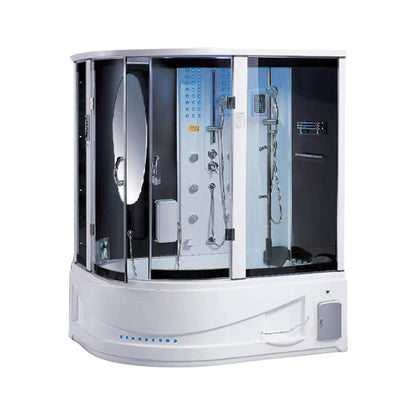 Maya Bath Siena 2-Person Steam Shower & Whirlpool Tub