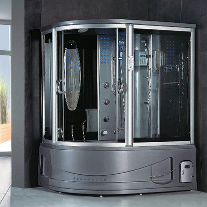 Maya Bath Siena 2-Person Steam Shower & Whirlpool Tub