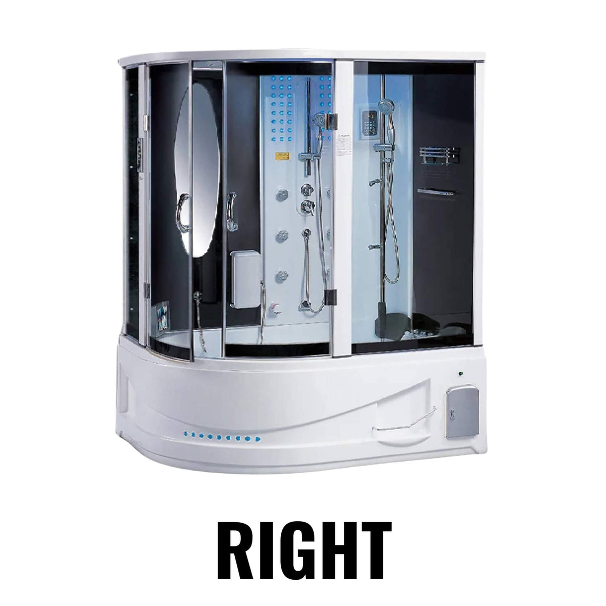 Maya Bath Siena 2-Person Steam Shower & Whirlpool Tub