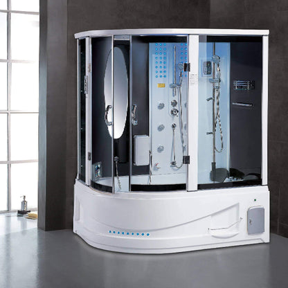 Maya Bath Siena 2-Person Steam Shower & Whirlpool Tub
