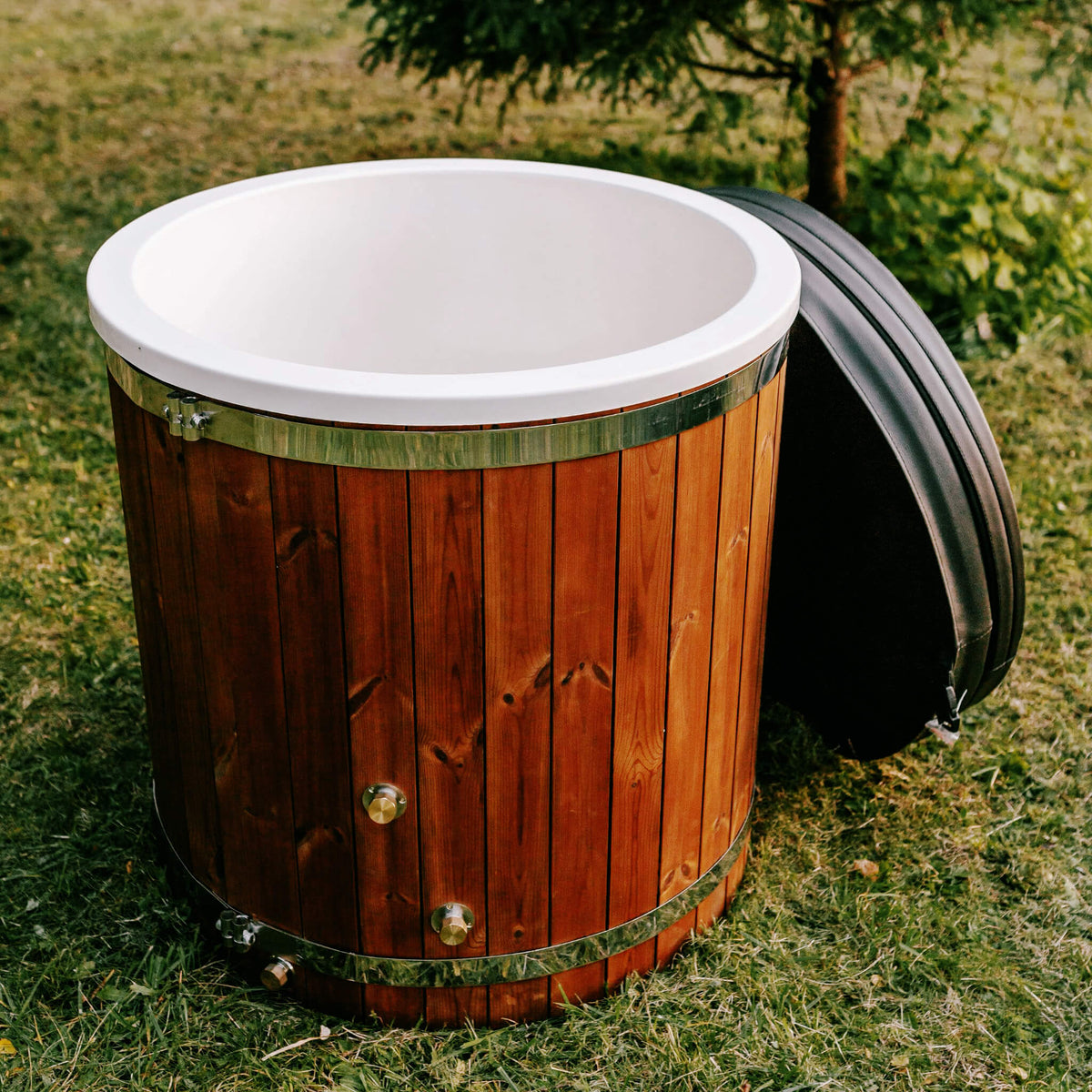 Premium 1-Person ThermoWood Cold Plunge Tub