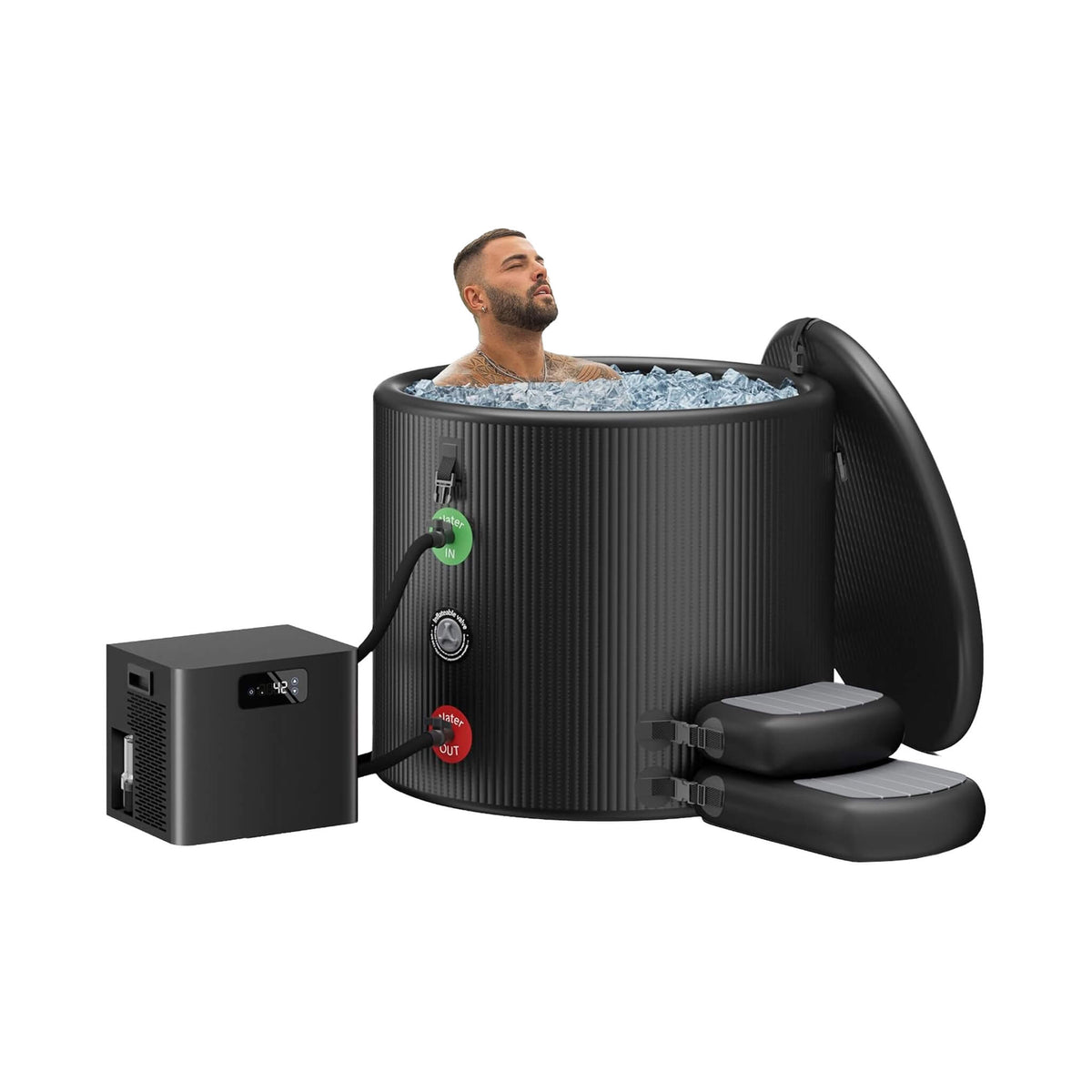 FCP Premium XL 120-Gallon Cold Plunge with 1/3 HP Chiller