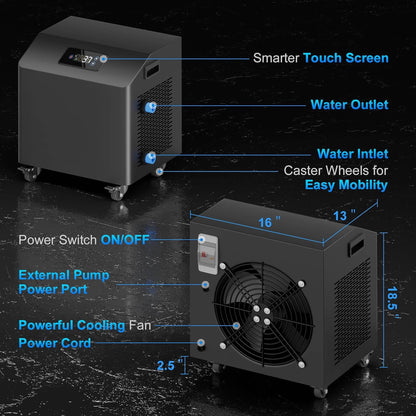 FCP Premium XL 120-Gallon Cold Plunge with 1 HP Chiller