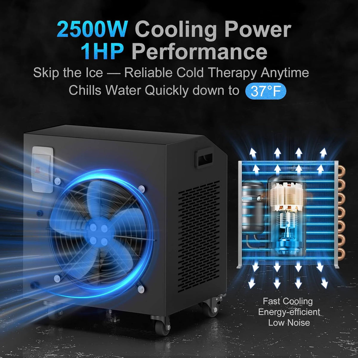 FCP Premium XL 120-Gallon Cold Plunge with 1 HP Chiller