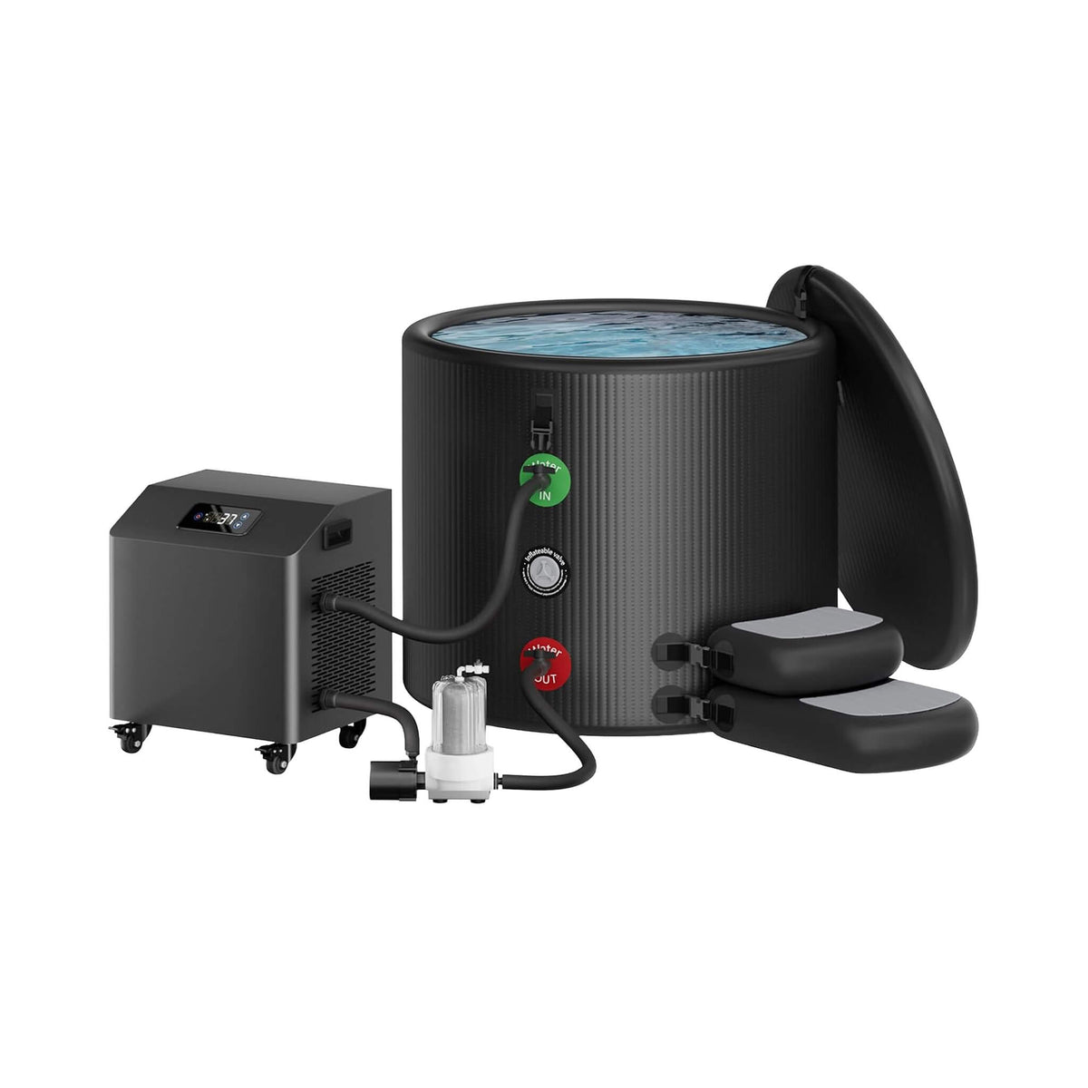 FCP Premium XL 120-Gallon Cold Plunge with 1 HP Chiller